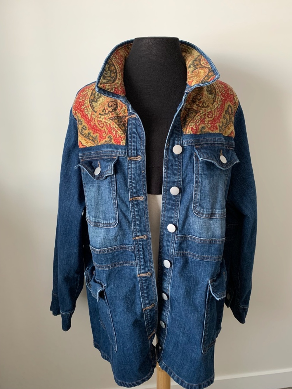 Upcycled Denim Jacket - Picture 3 of 6